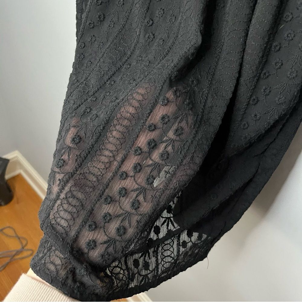 Abercrombie & Fitch A-Line Crochet Lace Square Neckline Mini Dress Size XSP - Picture 8 of 16